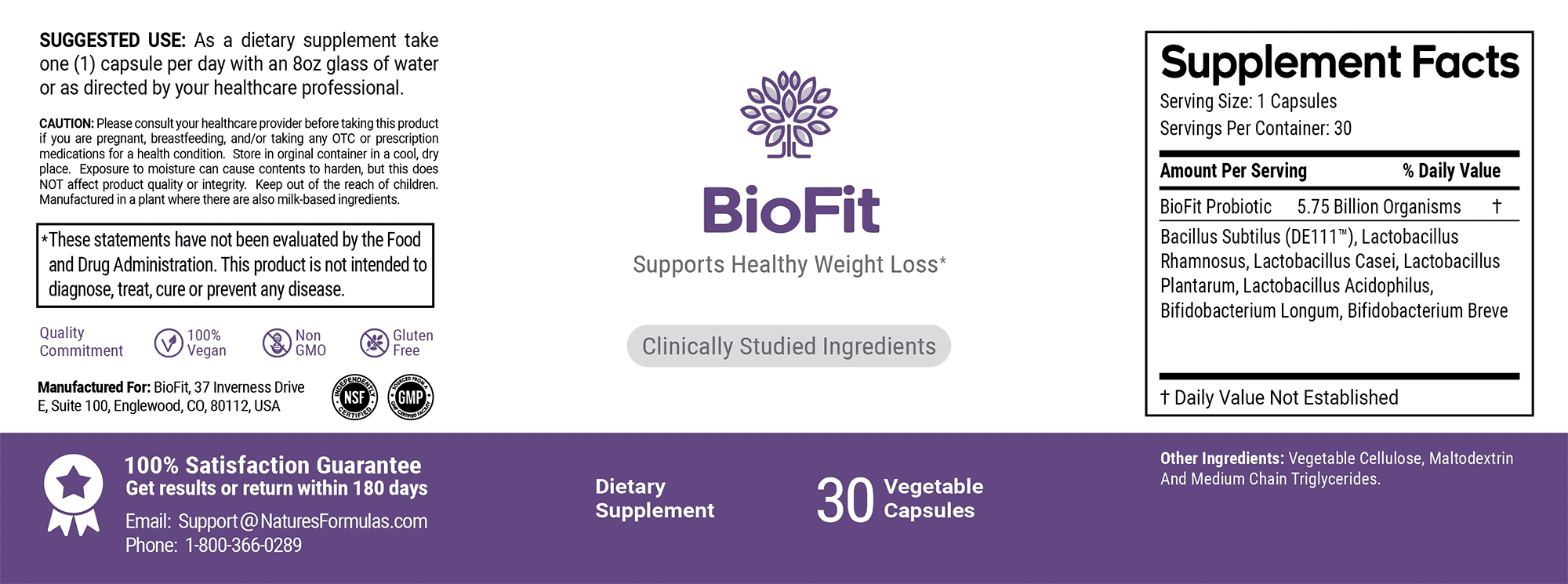 Biofit Label